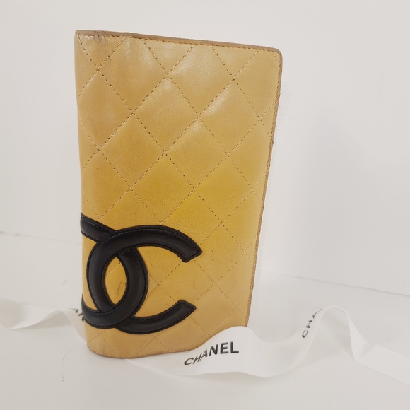 CHANEL Cambon Quilted Yen Light Brown Long Wallet - Picture 3 of 15